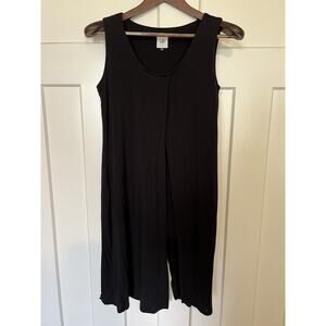 CABi Women's Black Top Split Front & Back Layered Small Layered Lagenlook